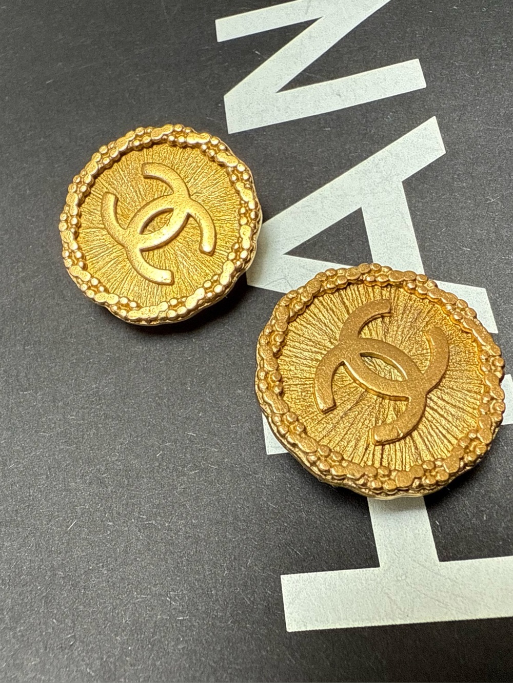 Chanel Vintage Gold Earrings - Picture 11 of 13